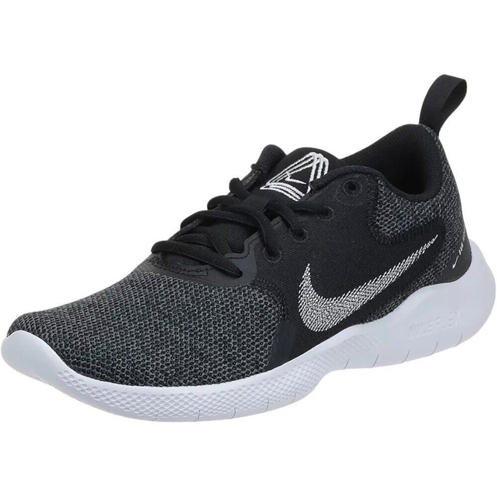 NIKE Flex Experience Run10 Running Shoe Sneakers Black White Gray SZ 9.5
